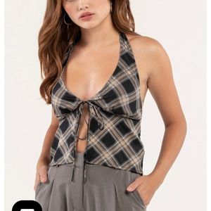 Motel Rocks - Tie Front Halter Top - w Tags